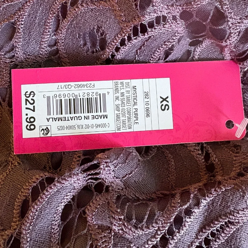 Purple Lace Dress Sz. XS - Picture 4 of 4